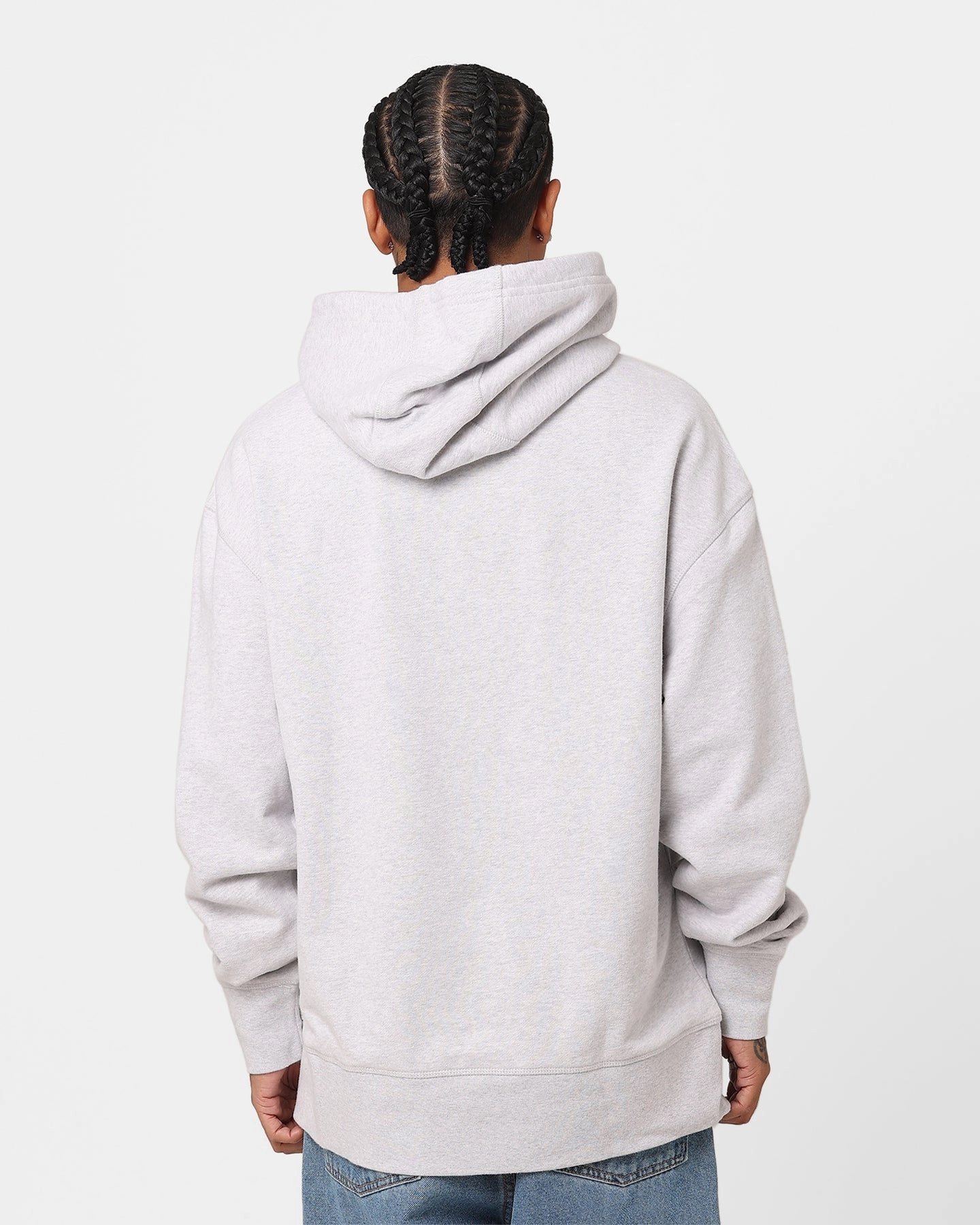 Tommy Jeans Relaxed Luxe Hoodie Silver Grey Heather Chain
