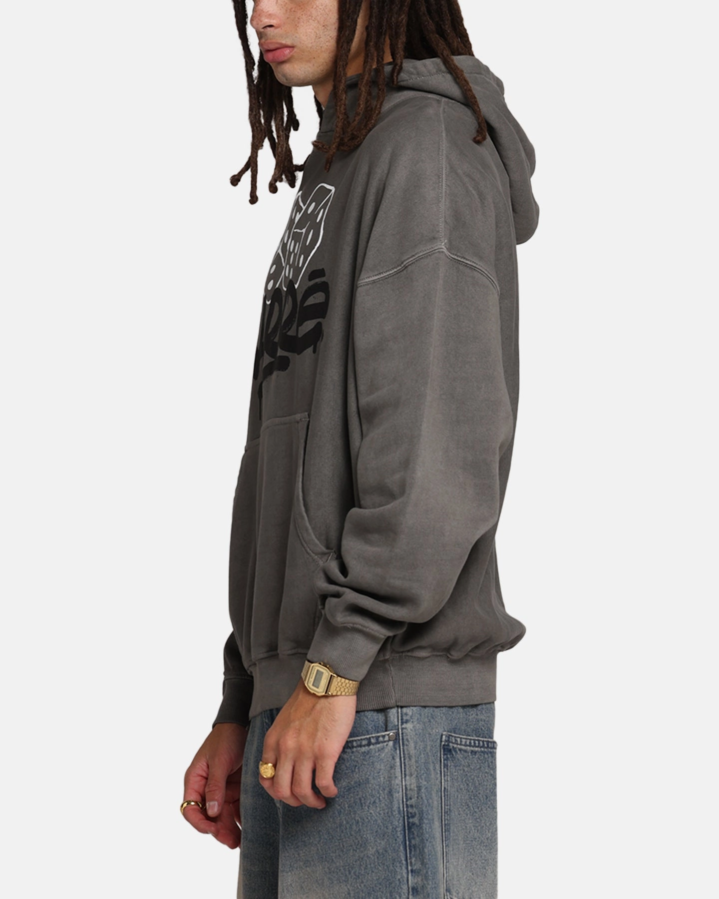 Carre Players Choice Hoodie Washed Charcoal Lifestyle Mode Classic Style