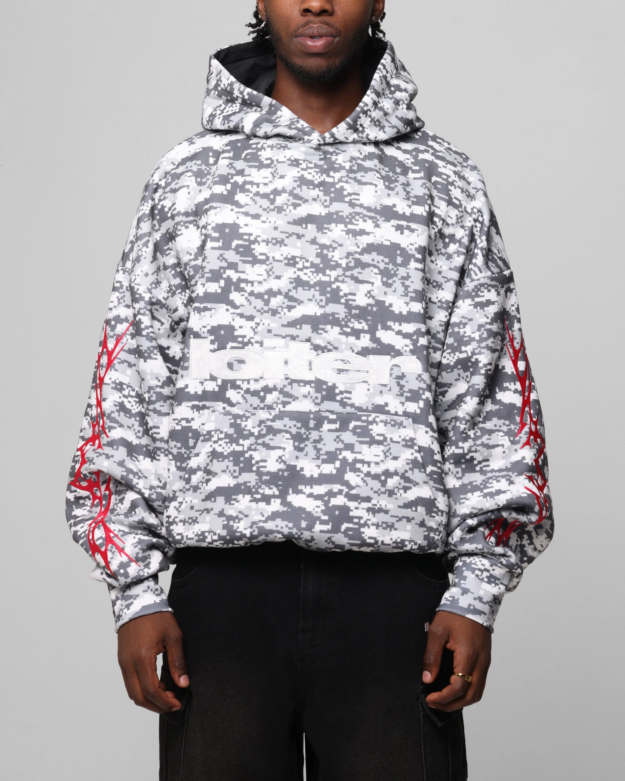 Low Profile Branding Loiter Soho Hoodie Snow Camo