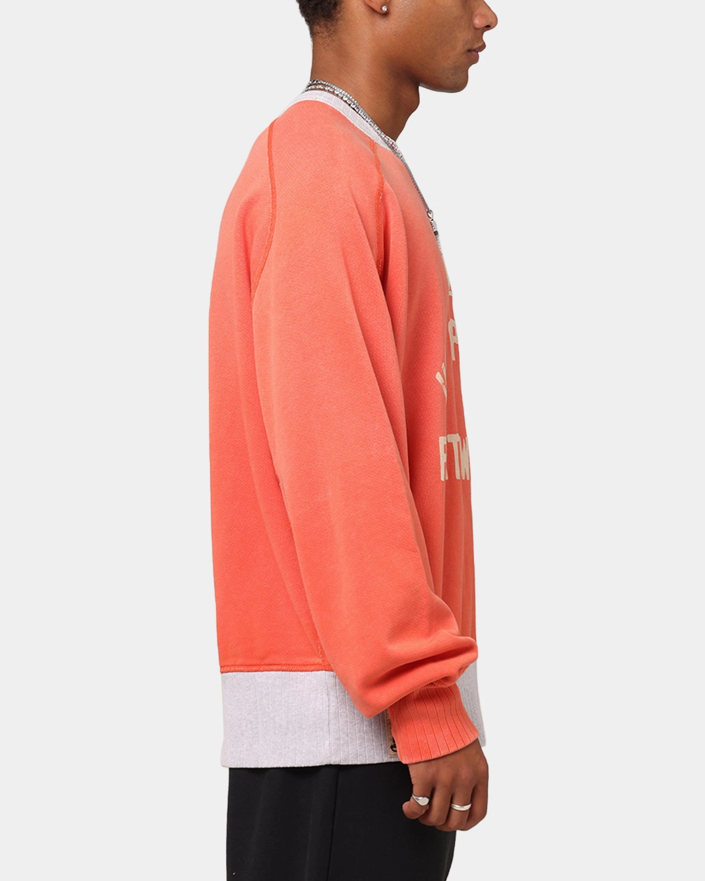 Anti Pilling Surface Quick drying material Champion 50's Saddle Crew Sweatshirt Team Red Scarlet