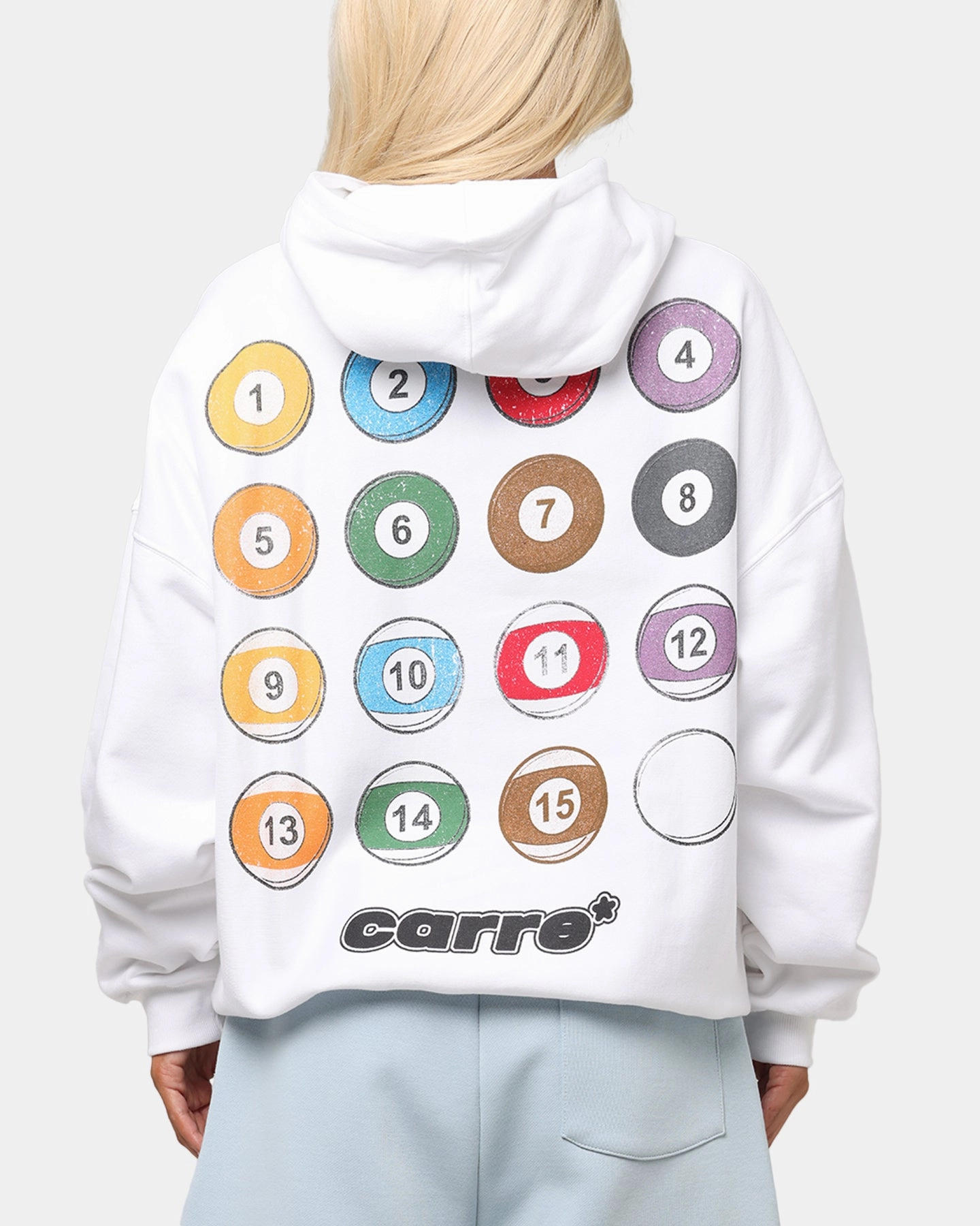 Carre Break Hoodie White Grade