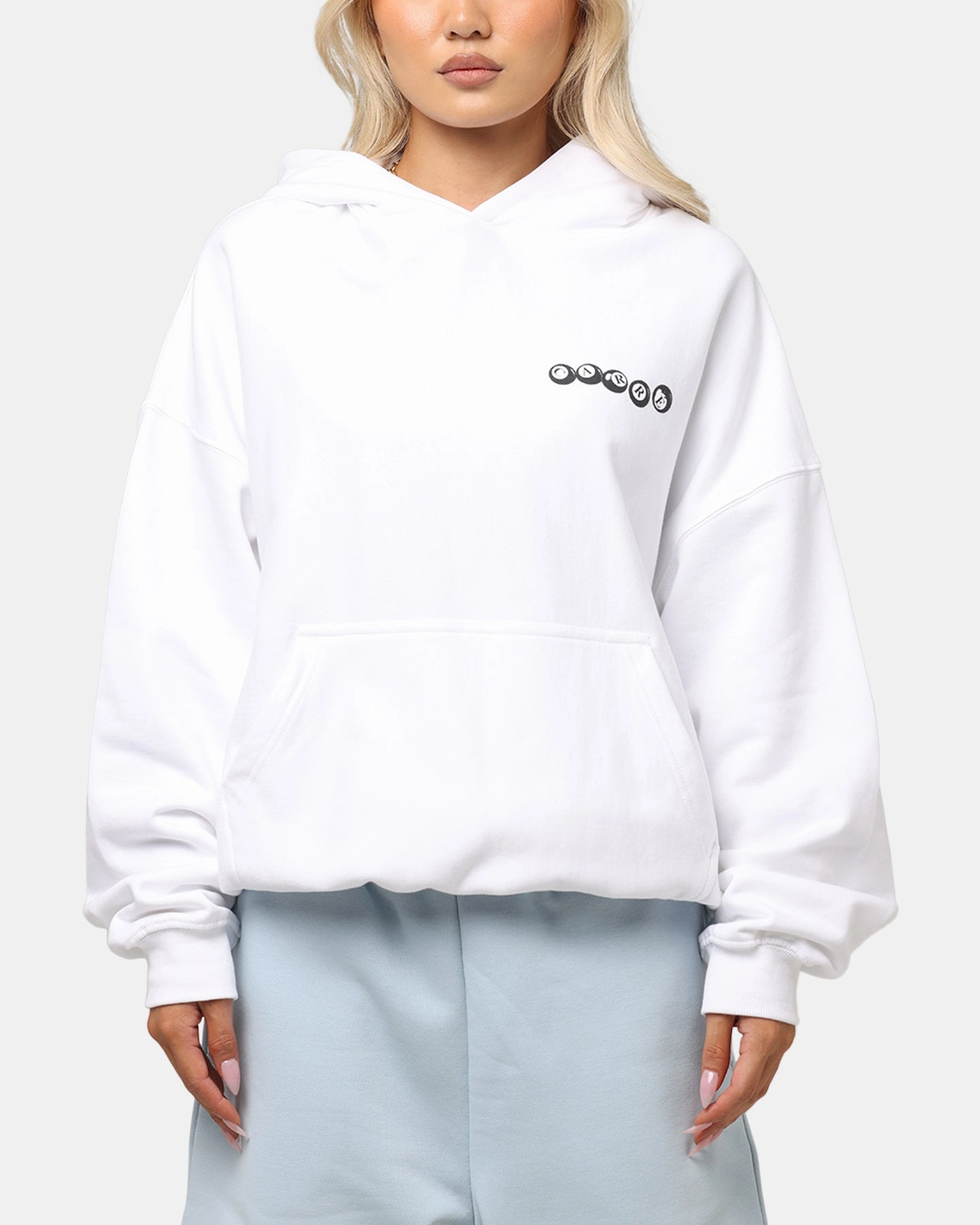 Carre Break Hoodie White Beach