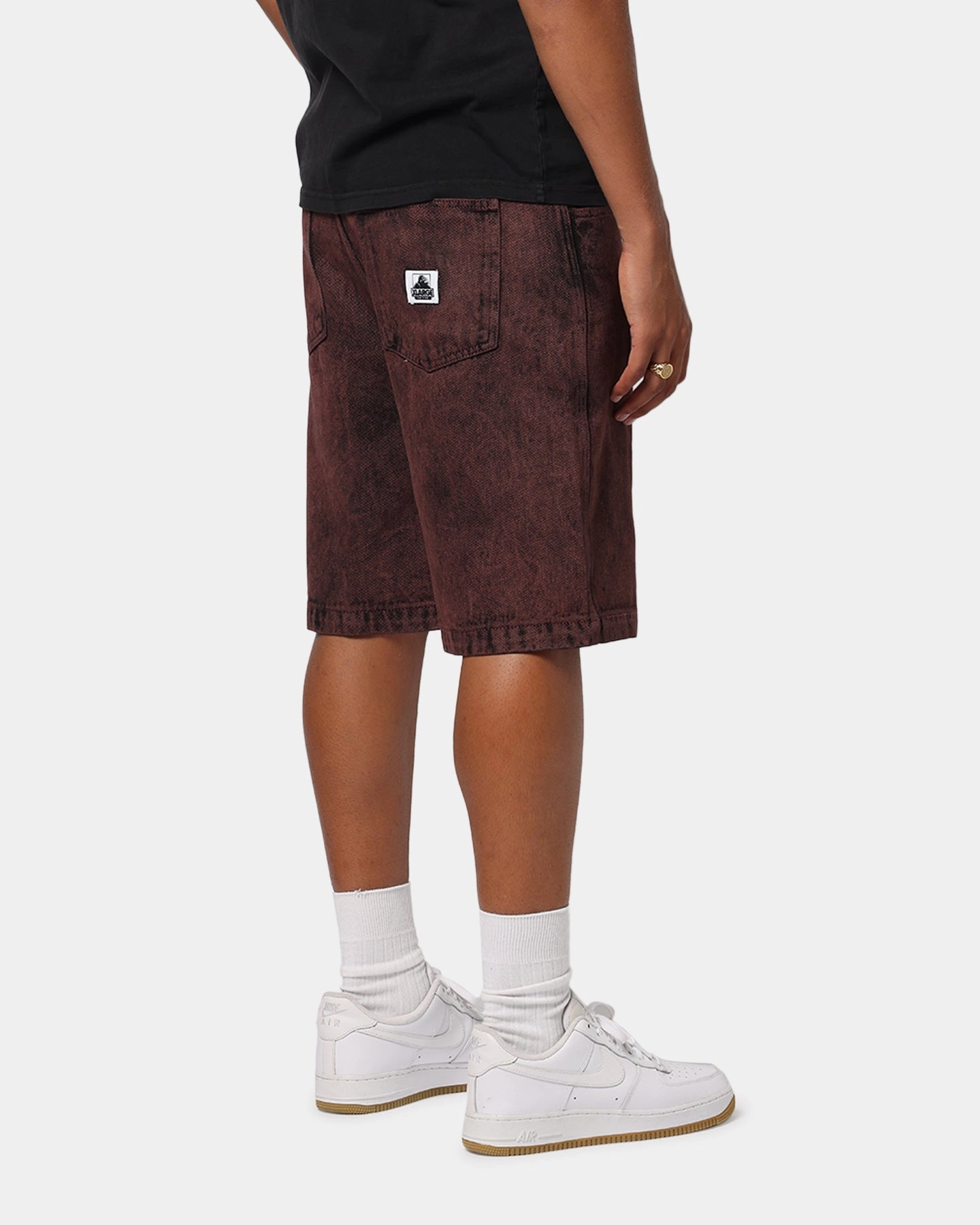 Fashionable Fit X-Large Bull Denim 91 Shorts Burgundy