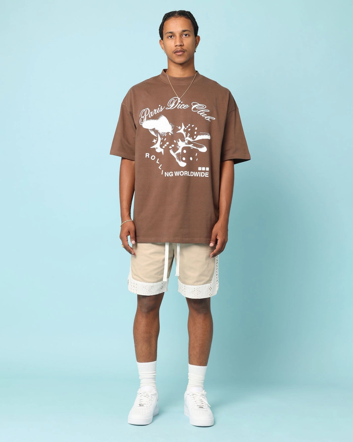 Carr?? Bandana Lace Shorts Stone Breathable Design night out outfit