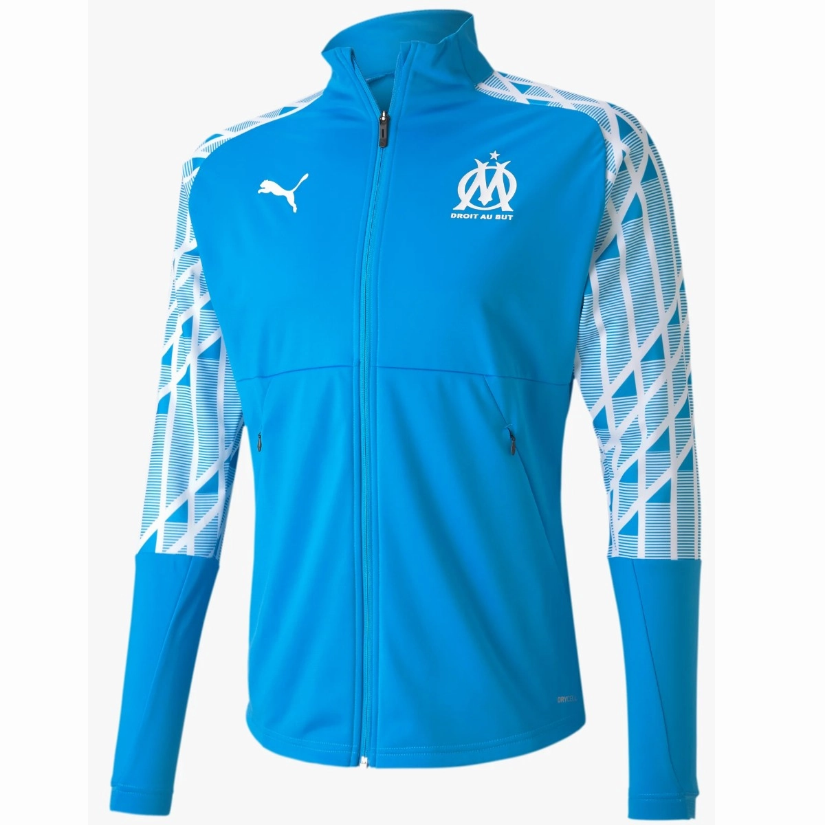 Olympique Marseille pre-match training presentation tracksuit 2021 - Puma Expedition gear