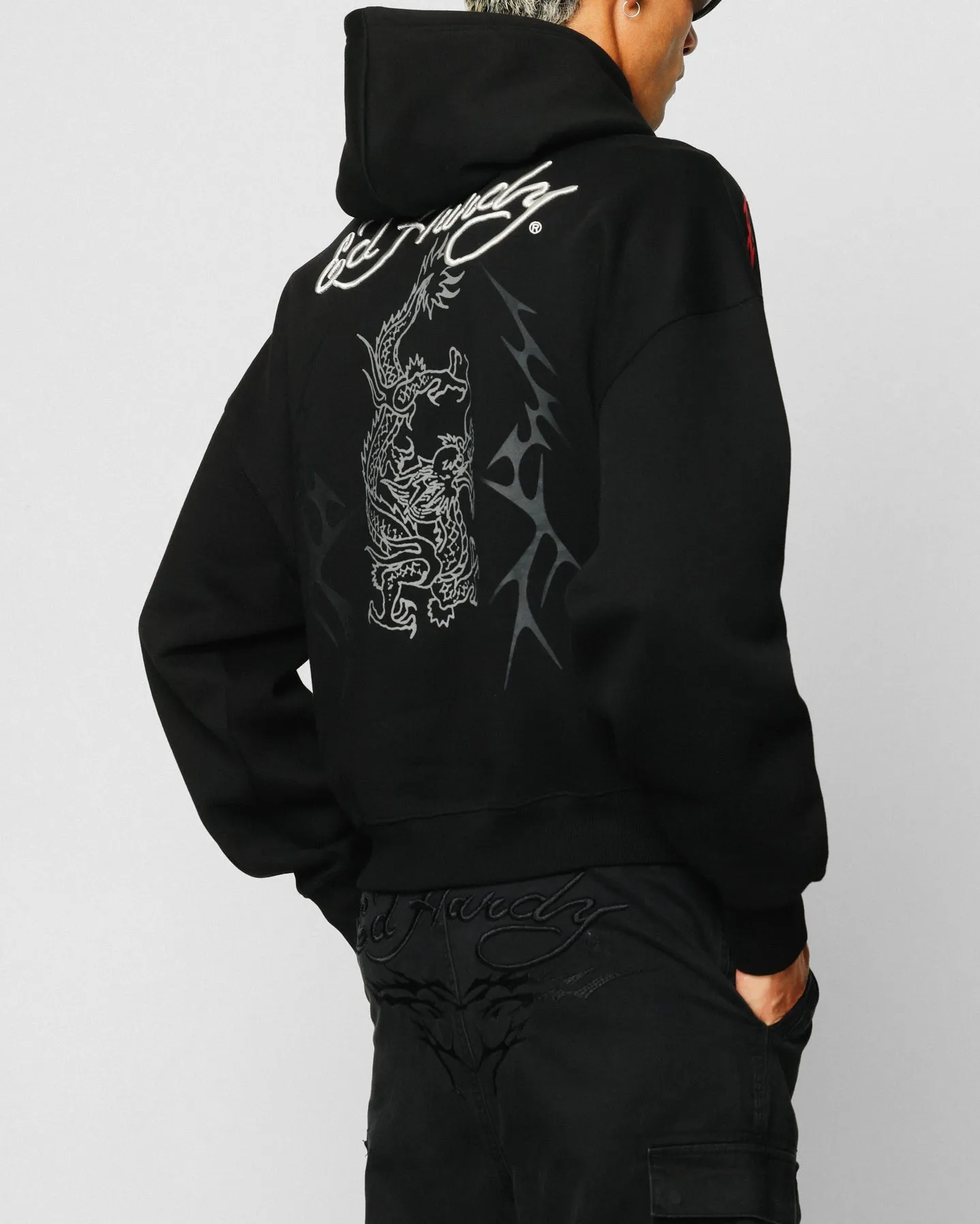 Grace Ed Hardy Electric Hoodie Black