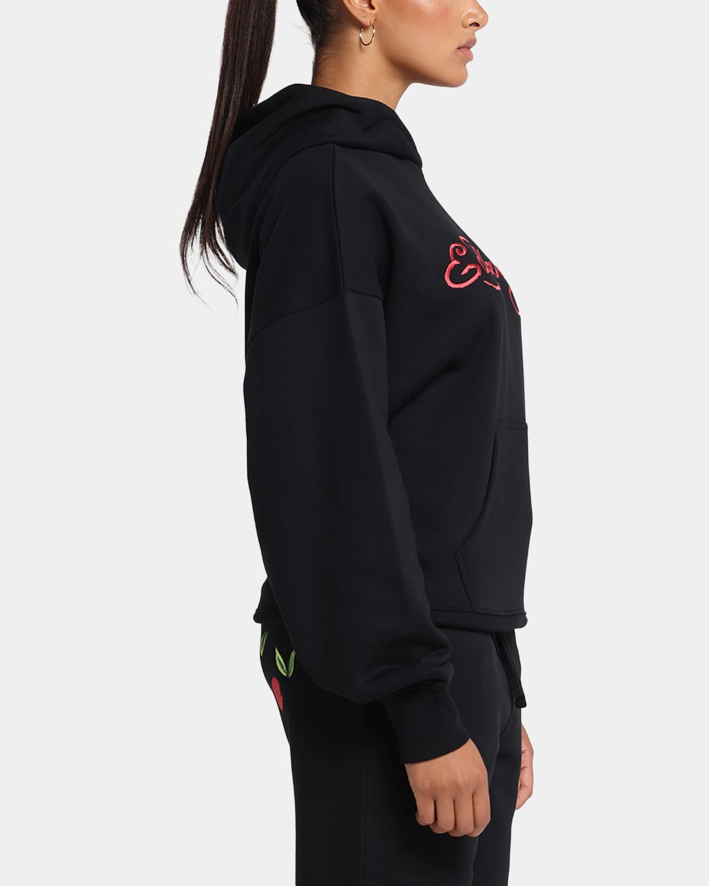 Ed Hardy Cherry Hoodie Black Sport Comfort