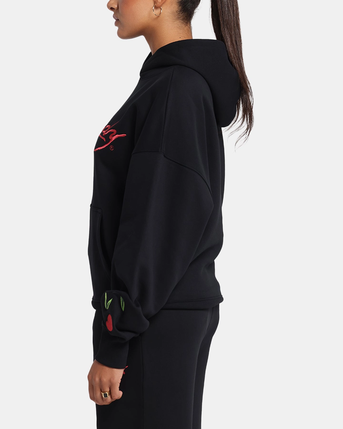 performance costume Ed Hardy Cherry Hoodie Black