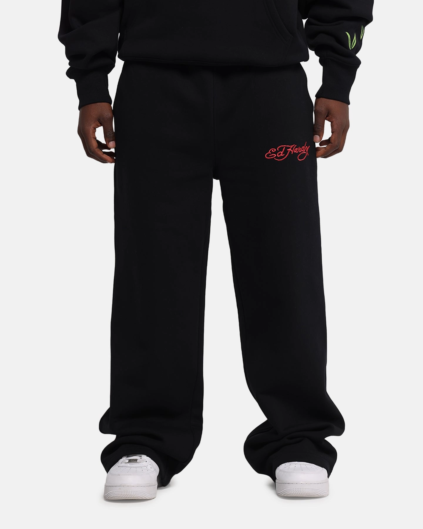 Windproof coating Ed Hardy Cherry Trackpants Black