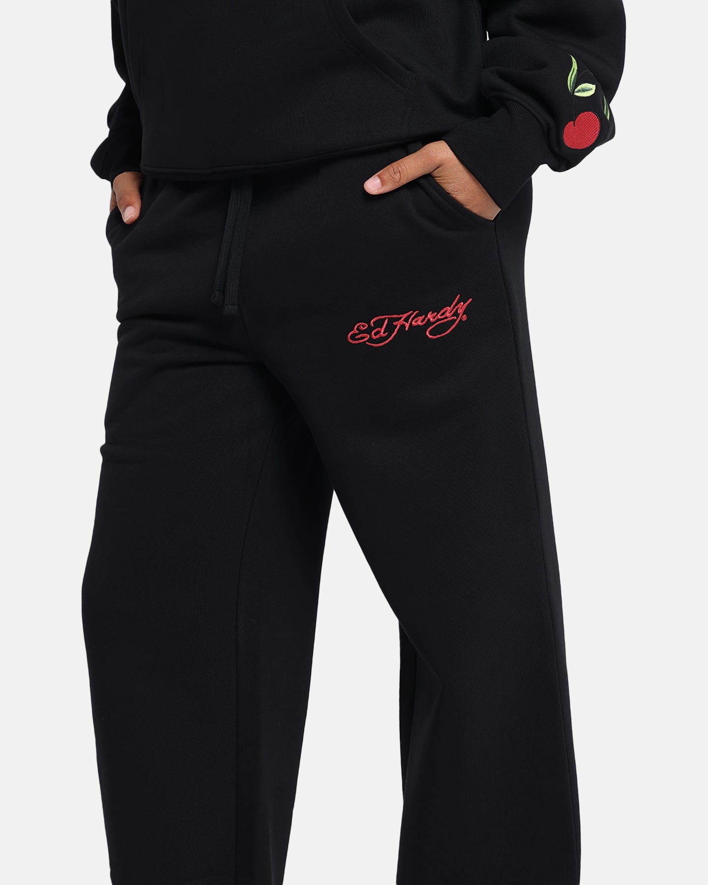 Hygienic Coating Ed Hardy Cherry Trackpants Black