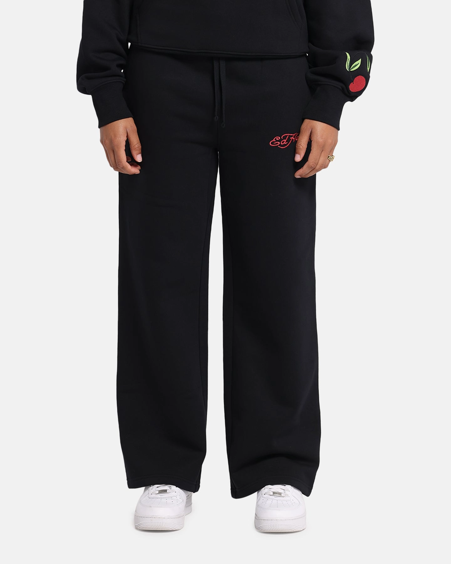 Ed Hardy Cherry Trackpants Black Stylish Fit All Day Comfort
