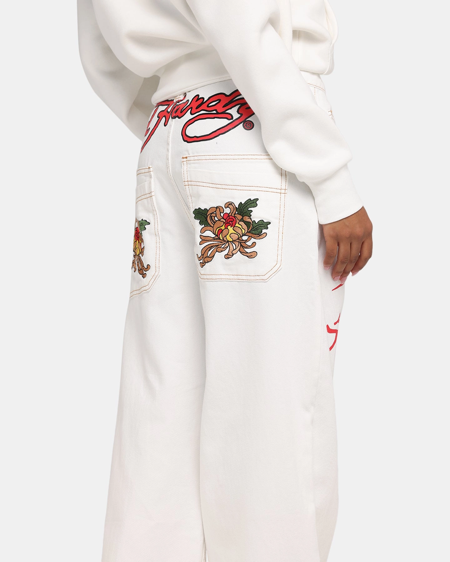 City Outfit Daywear Option Ed Hardy Death Before Dishonour Jeans Off White