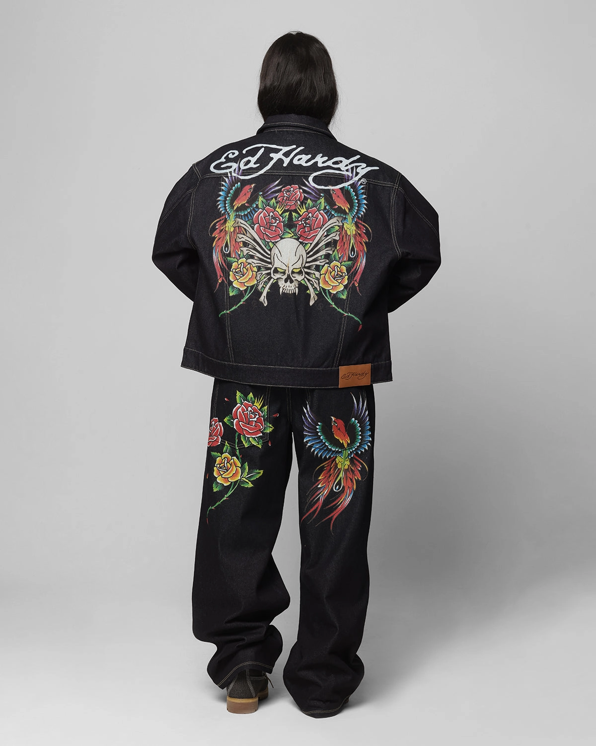 Transform Wind Protection Ed Hardy Denim Jacket Raw Indigo