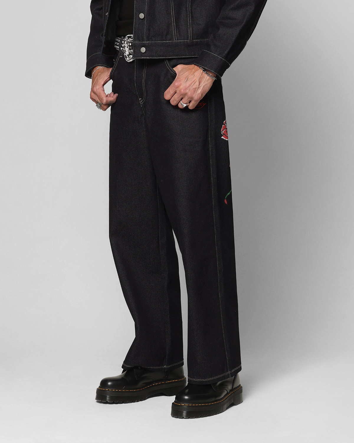 UVProtectiveLayer Comfy Vibes Ed Hardy Denim Jeans Raw Indigo