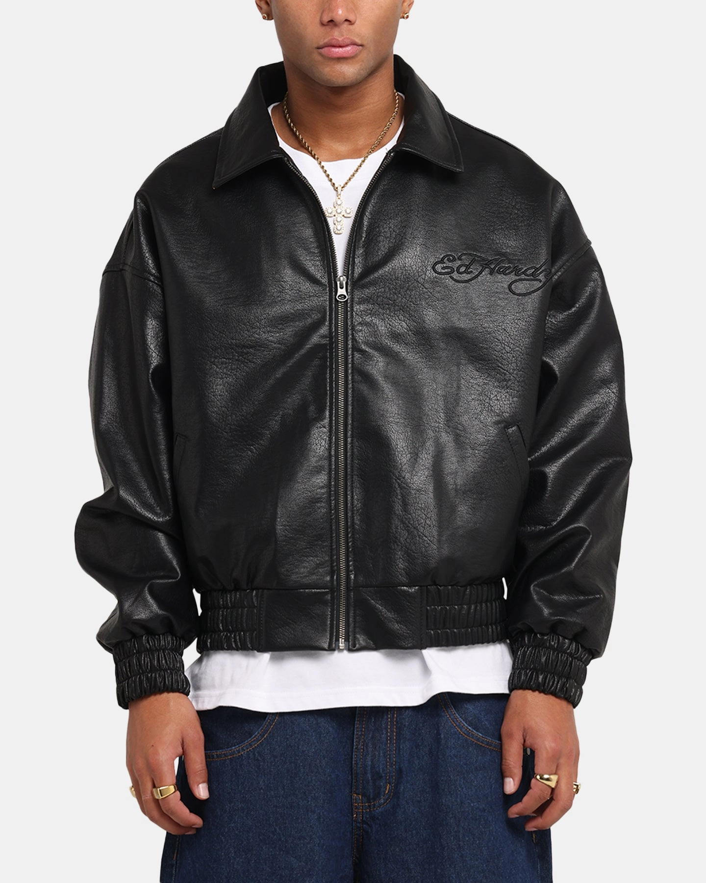 Contribute Everyday Comfort Ed Hardy Eagle Jacket Black