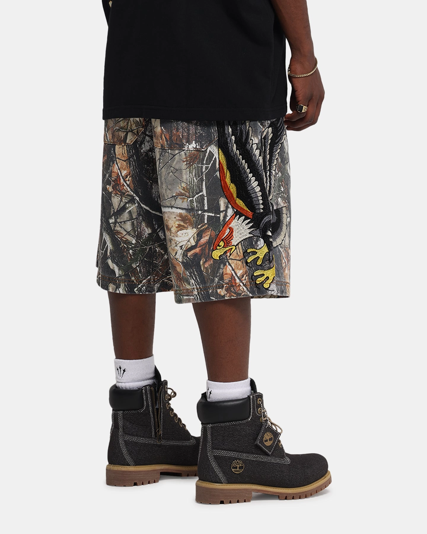 Ed Hardy Eagle Jorts Real Tree Camo Urban Style