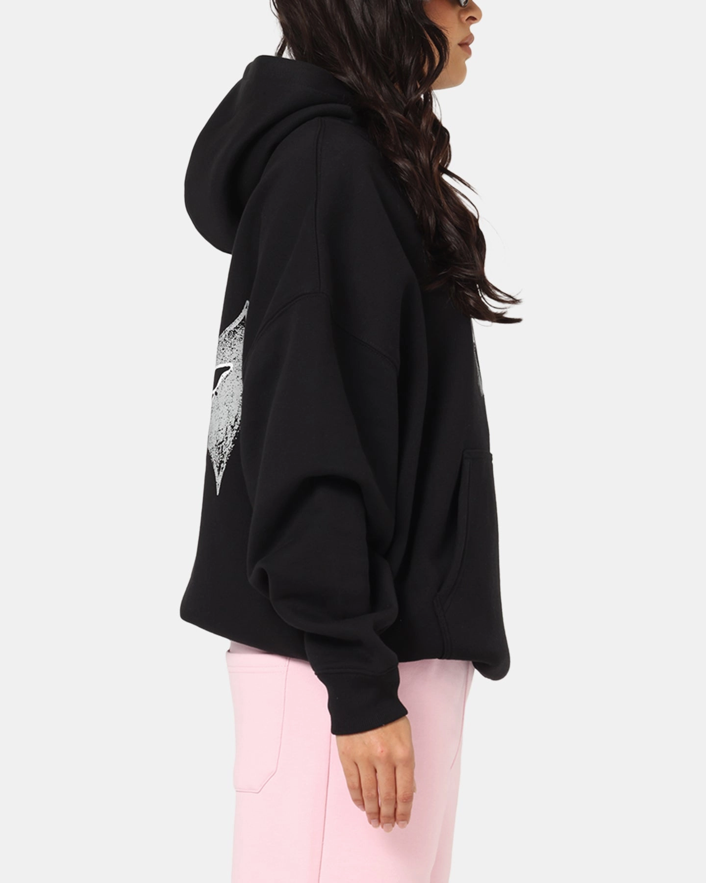 Ed Hardy Flight Hoodie Black Statement Piece Lightweight Material