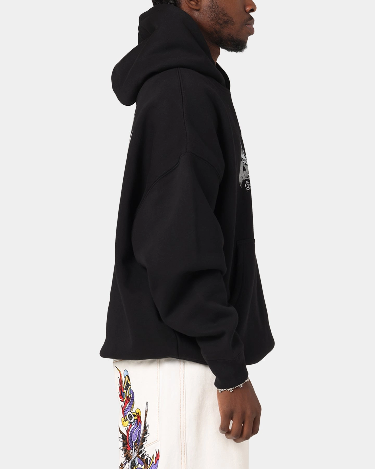Youthful Appeal Pearl details Ed Hardy Flight Hoodie Black