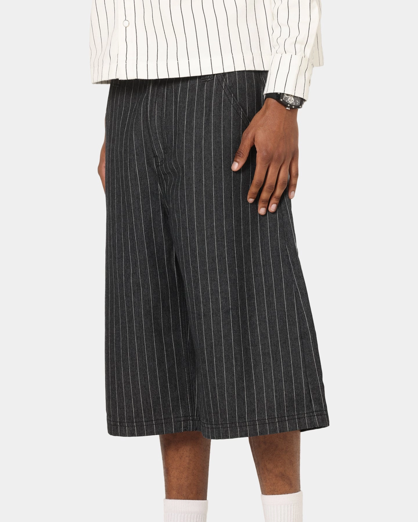 Ed Hardy Shinjuku Jorts Black Pinstripe All Use Compact Pack