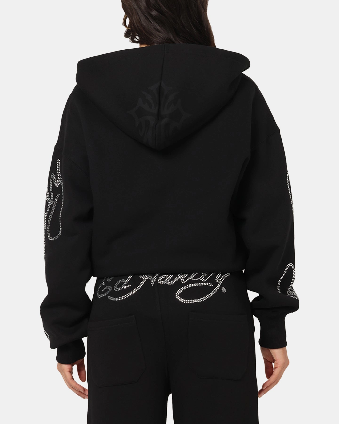Ed Hardy Trinity Zip Hoodie Black flight travel