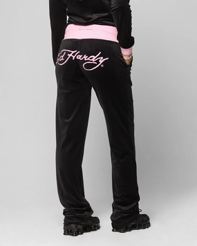 Thermal Regulating Fabric Ed Hardy Women's Ed Hardy Trackpants Black/Pink
