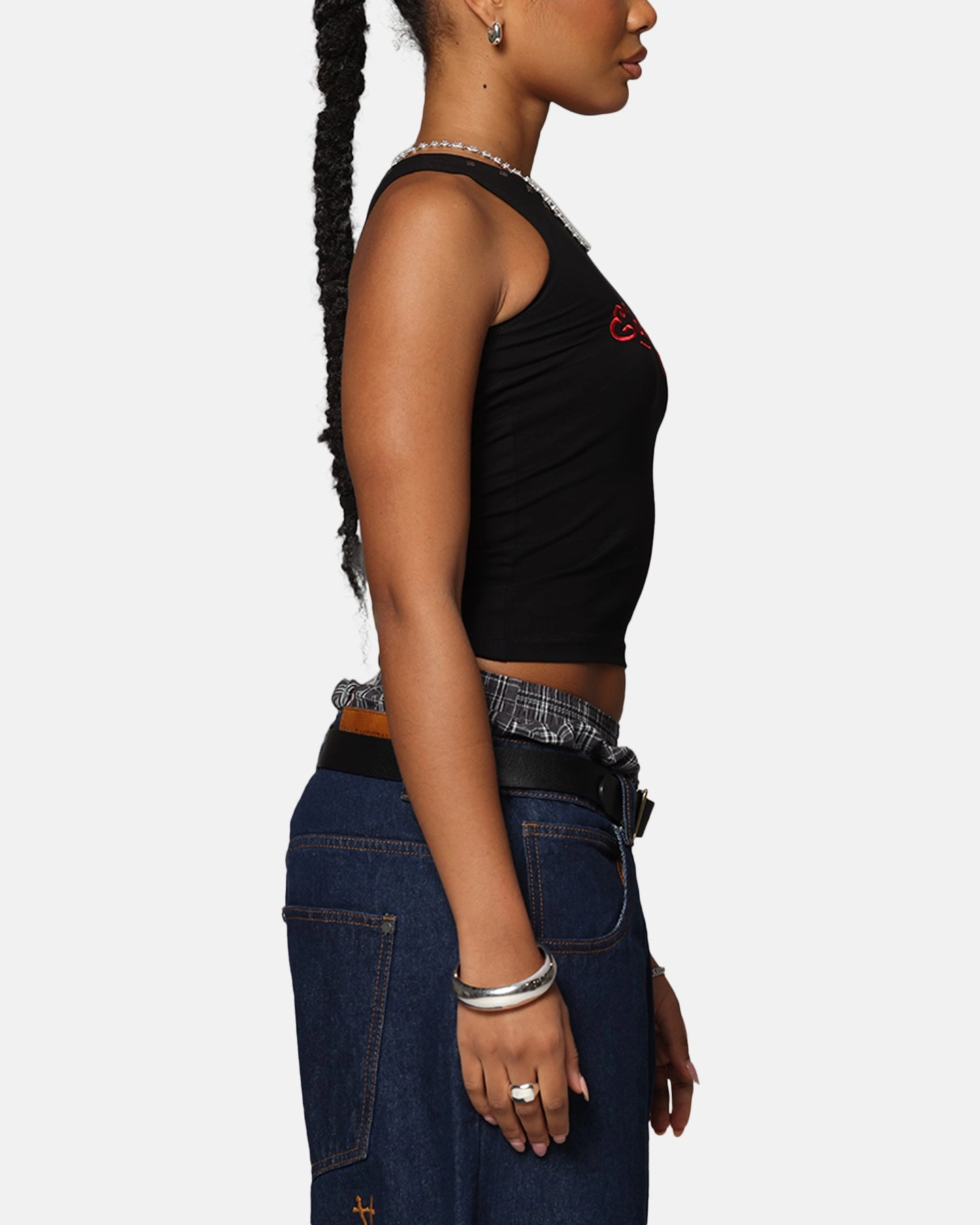 Ed Hardy Women's Electric Tank Black Travel Lightness Durable Double Stitched Seams