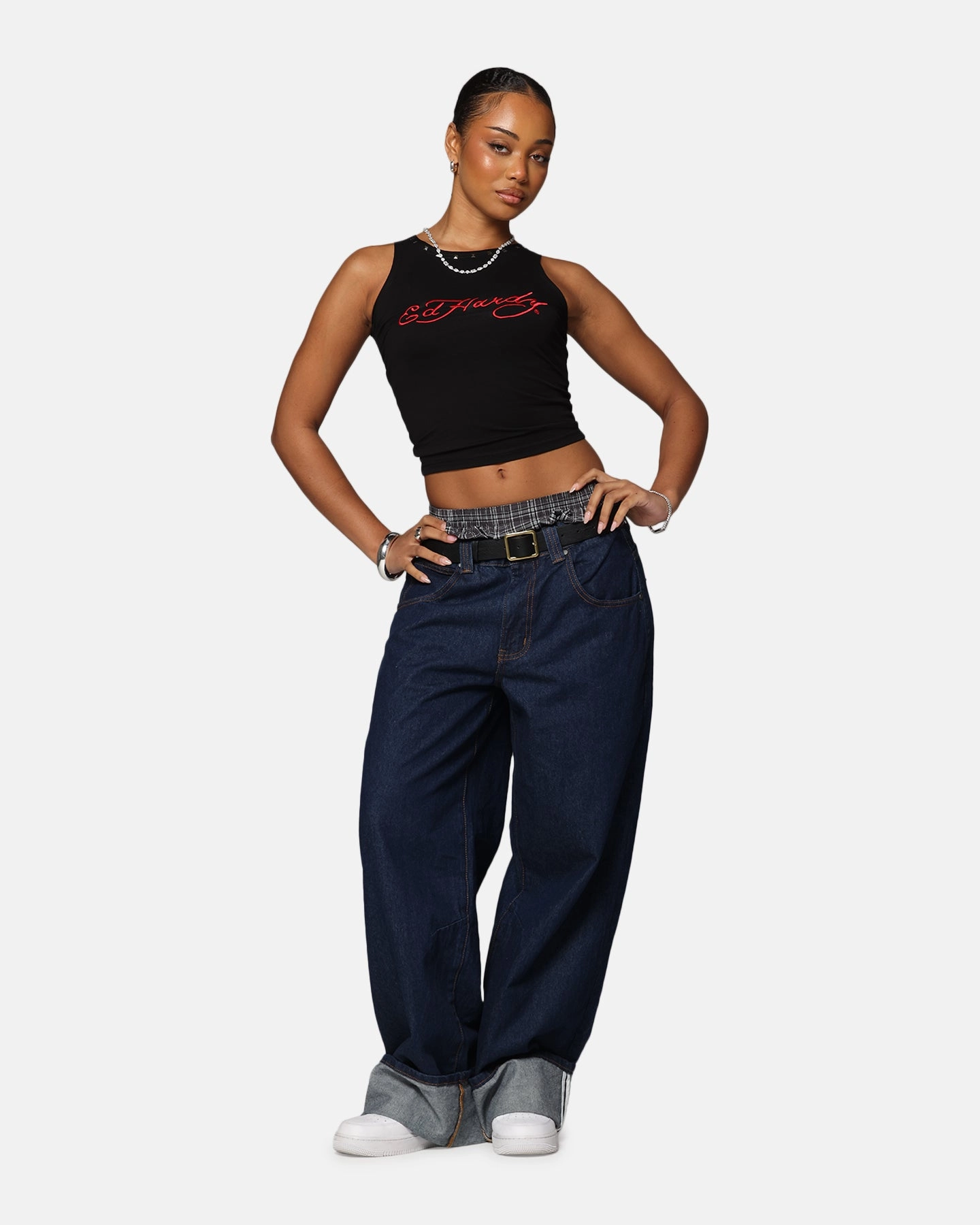 quick dry small - size wheels Ed Hardy Women's Electric Tank Black