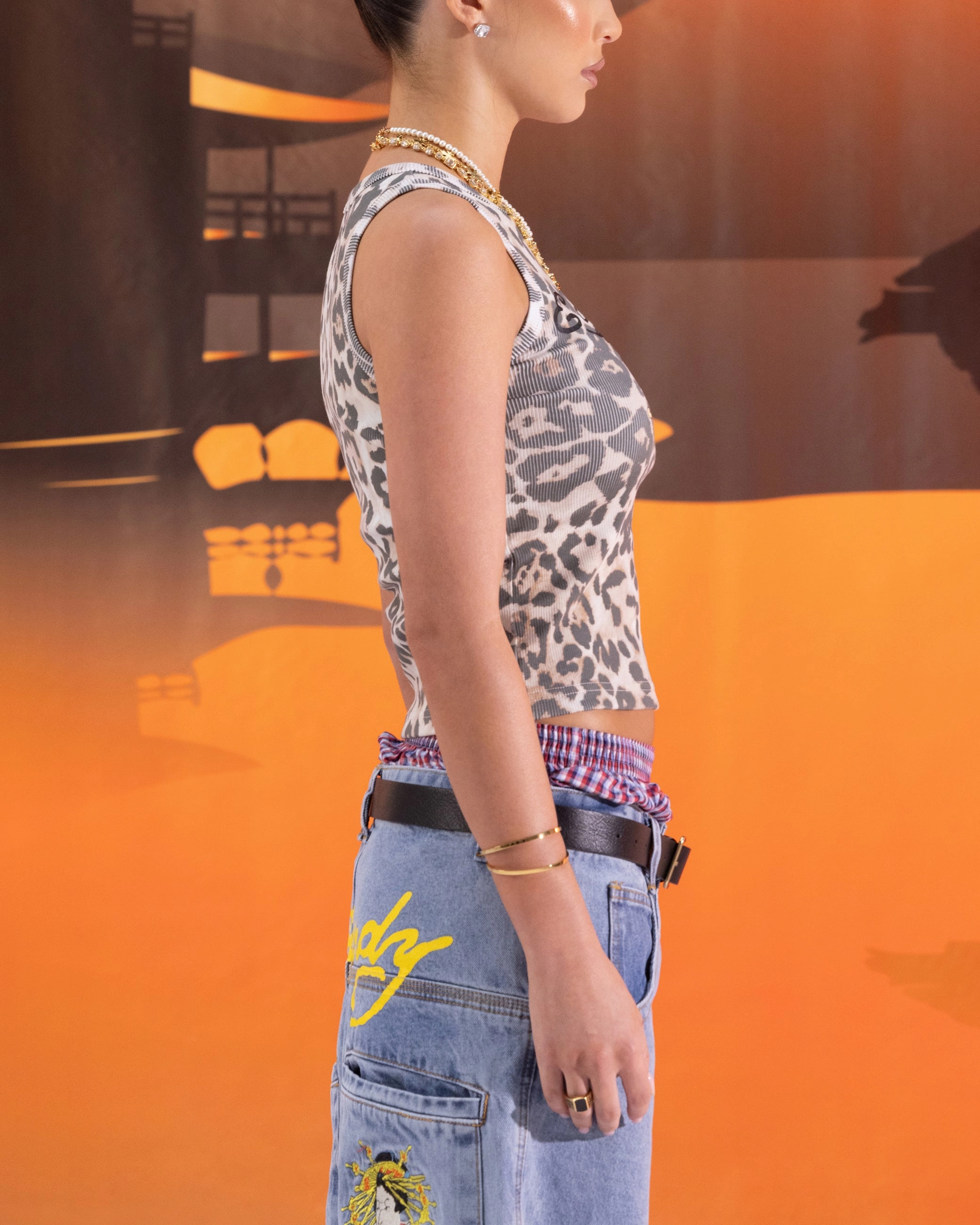 Heat Safe Texture - appealing Ed Hardy Women's Leopard Tank Leopard