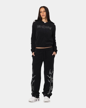 Slim Comfort Ed Hardy Women's Raver Trackpants Black