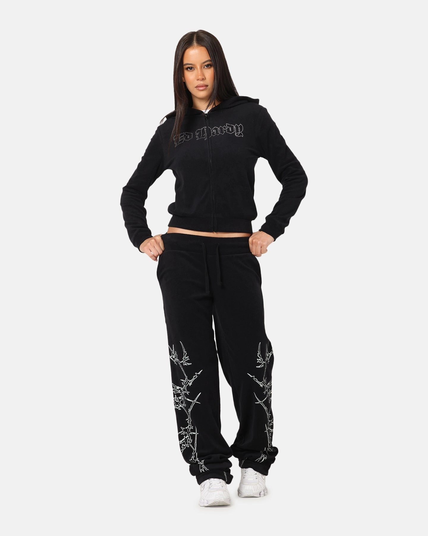Ed Hardy Women's Raver Trackpants Black Smart Casual