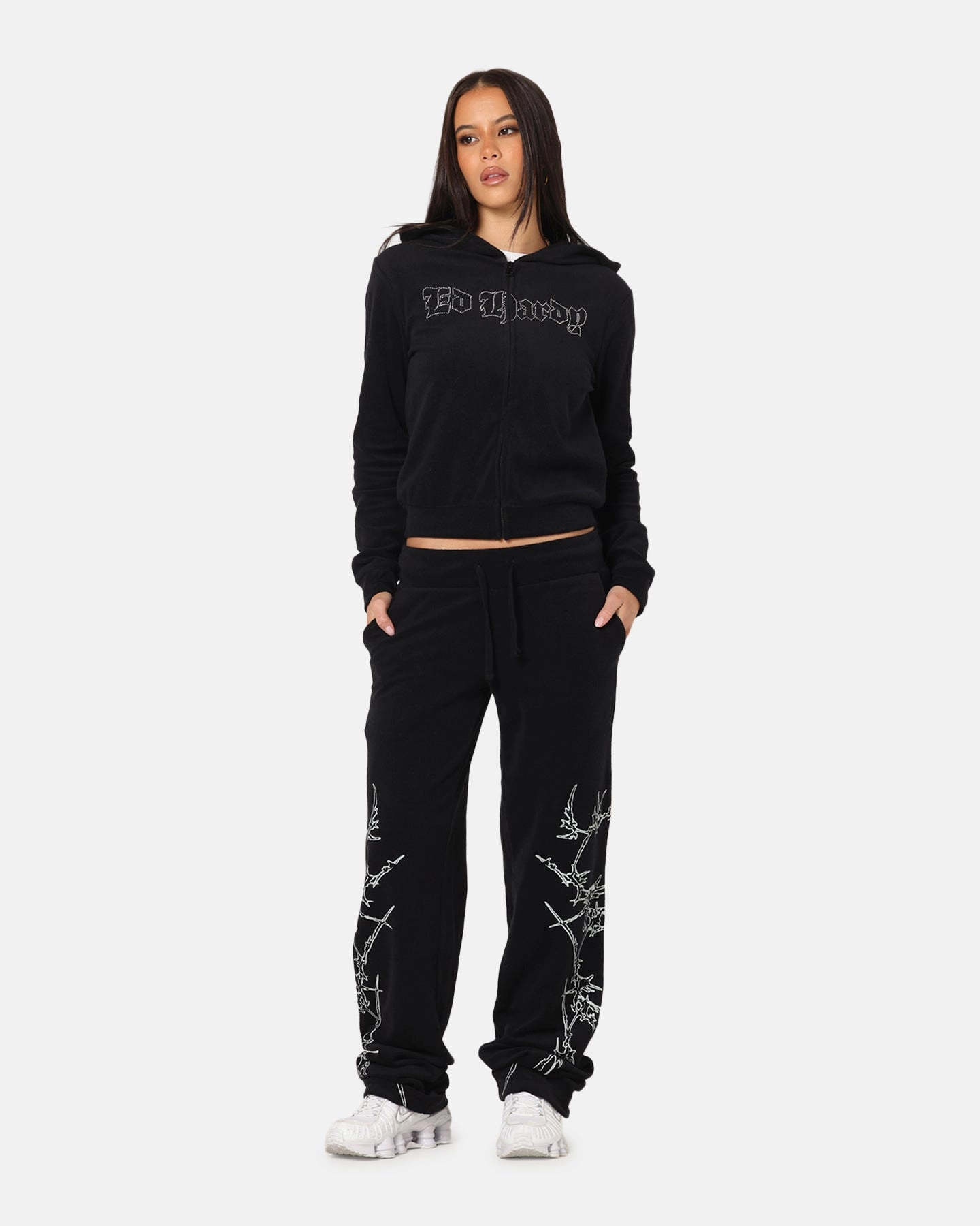 Slim Comfort Ed Hardy Women's Raver Trackpants Black