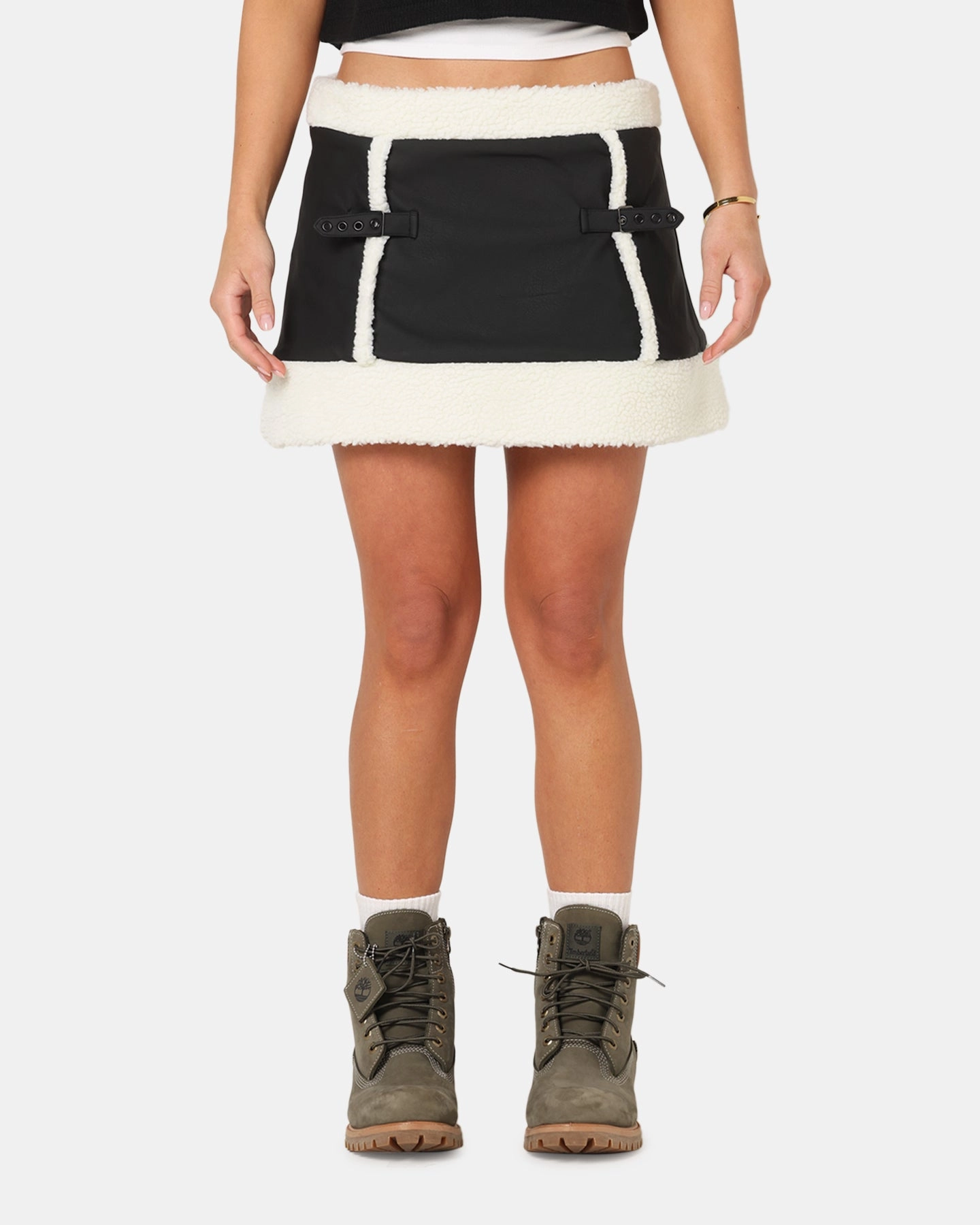 Opaque Lining Ed Hardy Women's Seige Mini Skirt Black