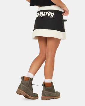 Ed Hardy Women's Seige Mini Skirt Black Floral Pattern