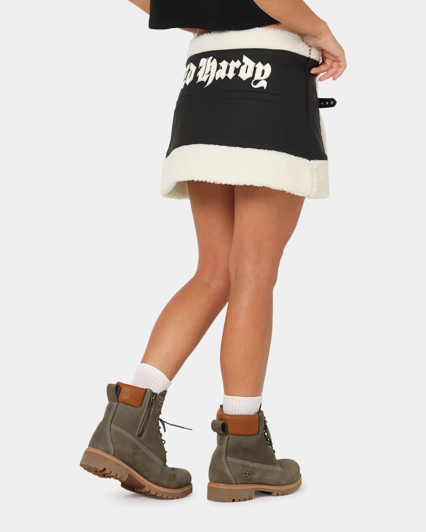 Ed Hardy Women's Seige Mini Skirt Black Floral Pattern