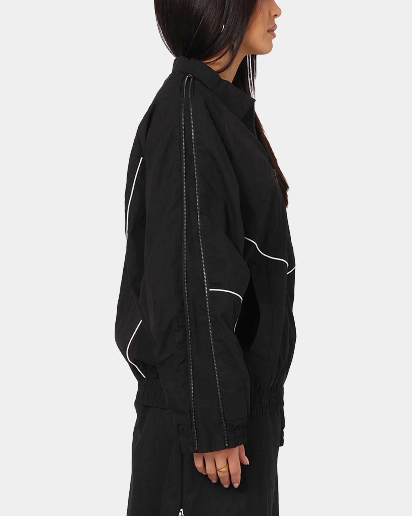 Ed Hardy Zip Track Jacket Black Quick Drying