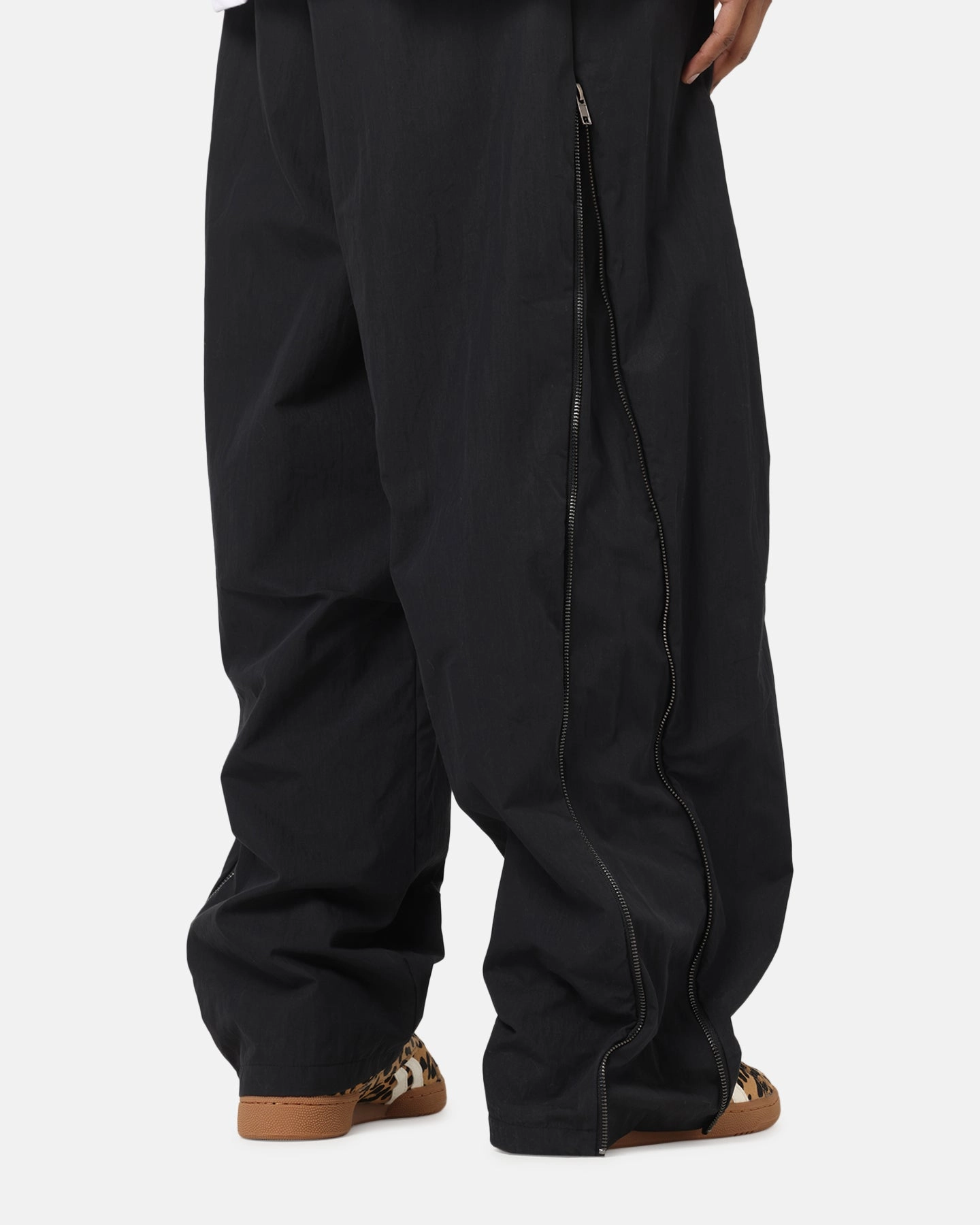 Ed Hardy Zip Track Pants Black Clean Cut Static free