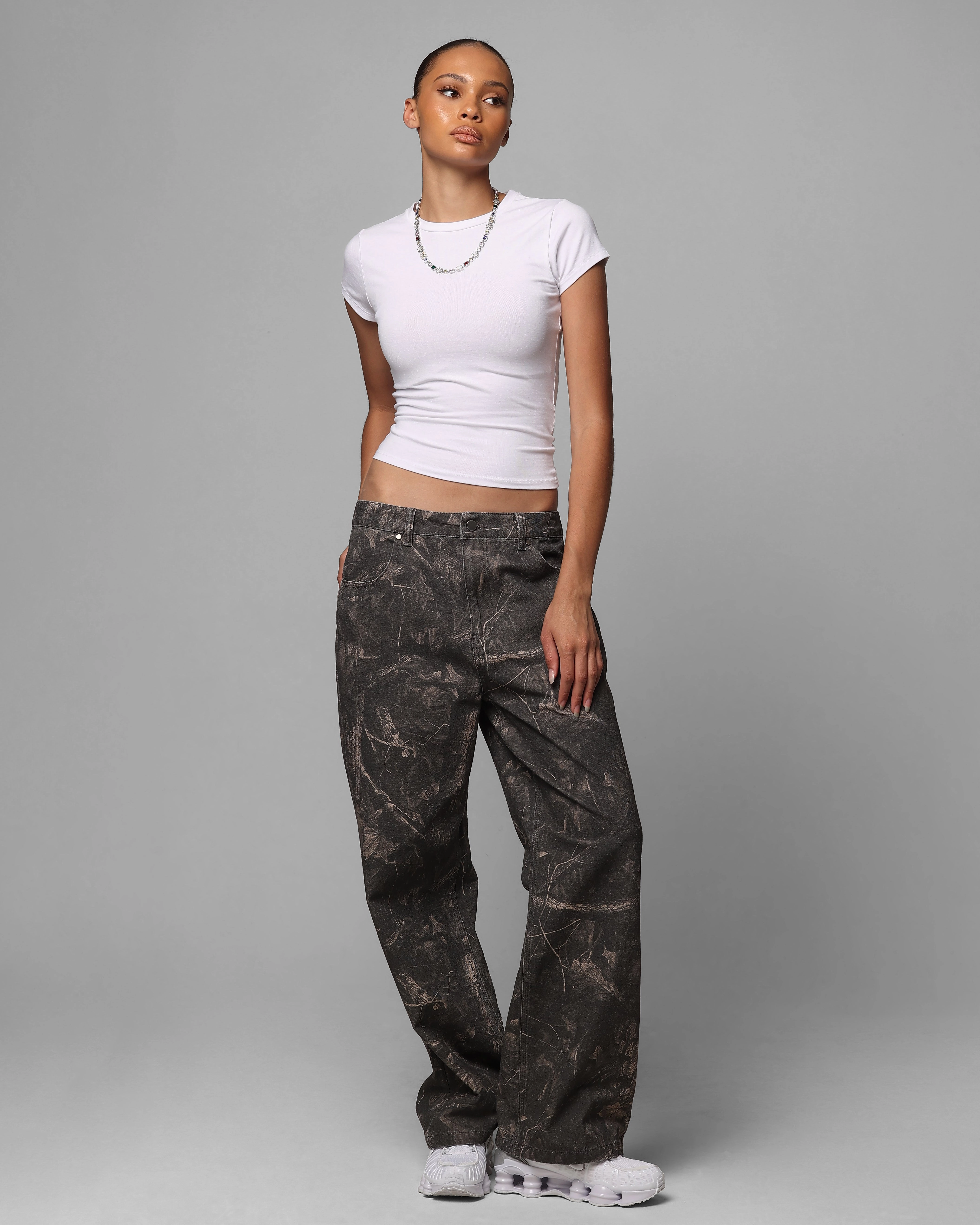 Modern Weekend Style Loiter Hunter Camo Pants Camo Mix