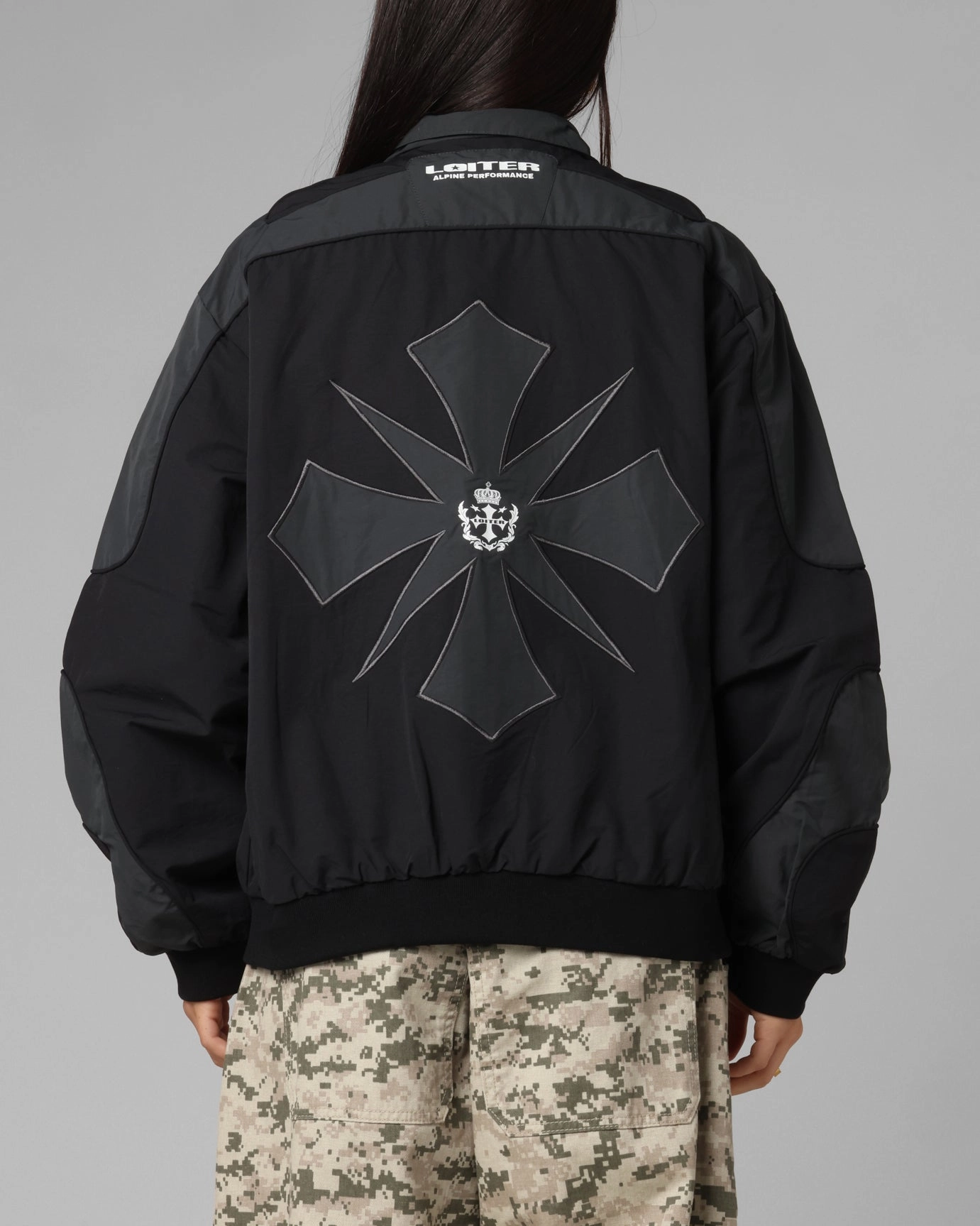 Loiter Club Classic Track Jacket Black City Ready Trail Use