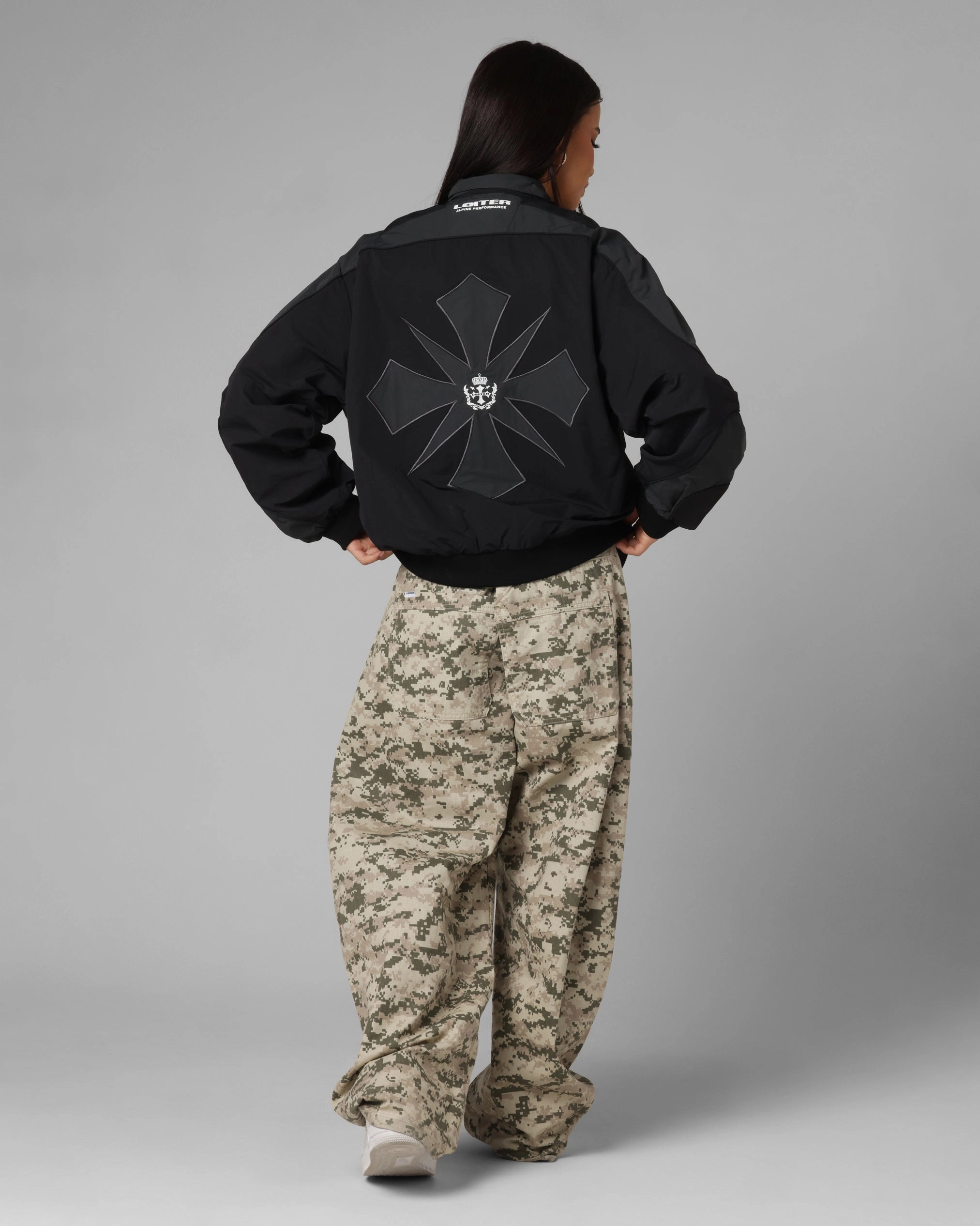 Loiter Club Classic Track Jacket Black Winter Ready Adaptive Climate Control