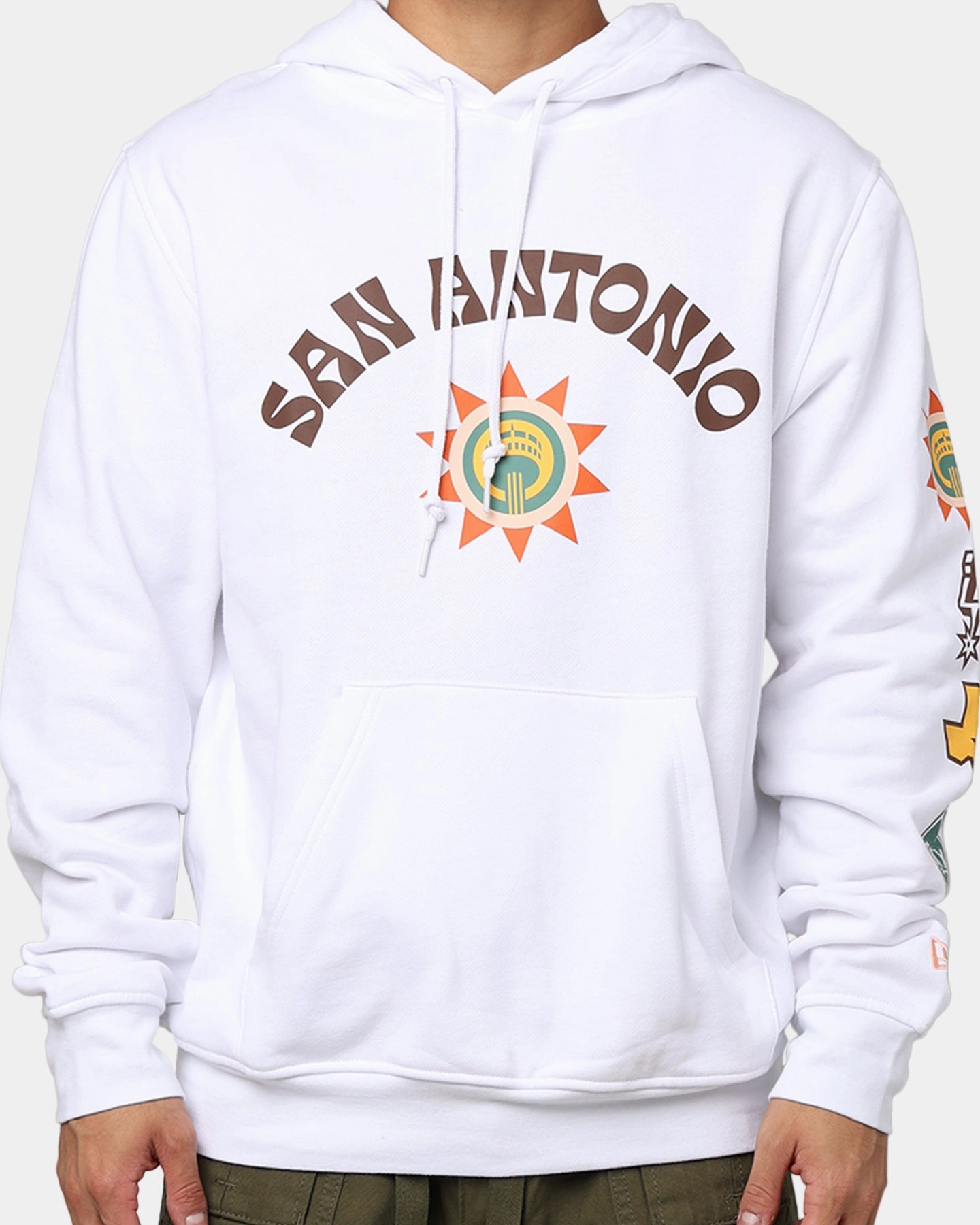 ThermalRetention SoftLining New Era San Antonio Spurs NBA 2023 Hoodie White