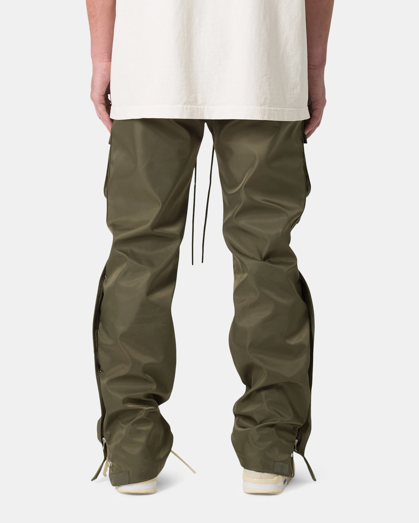 Flexible Gusset MNML Snap Front Cargo Pants Olive