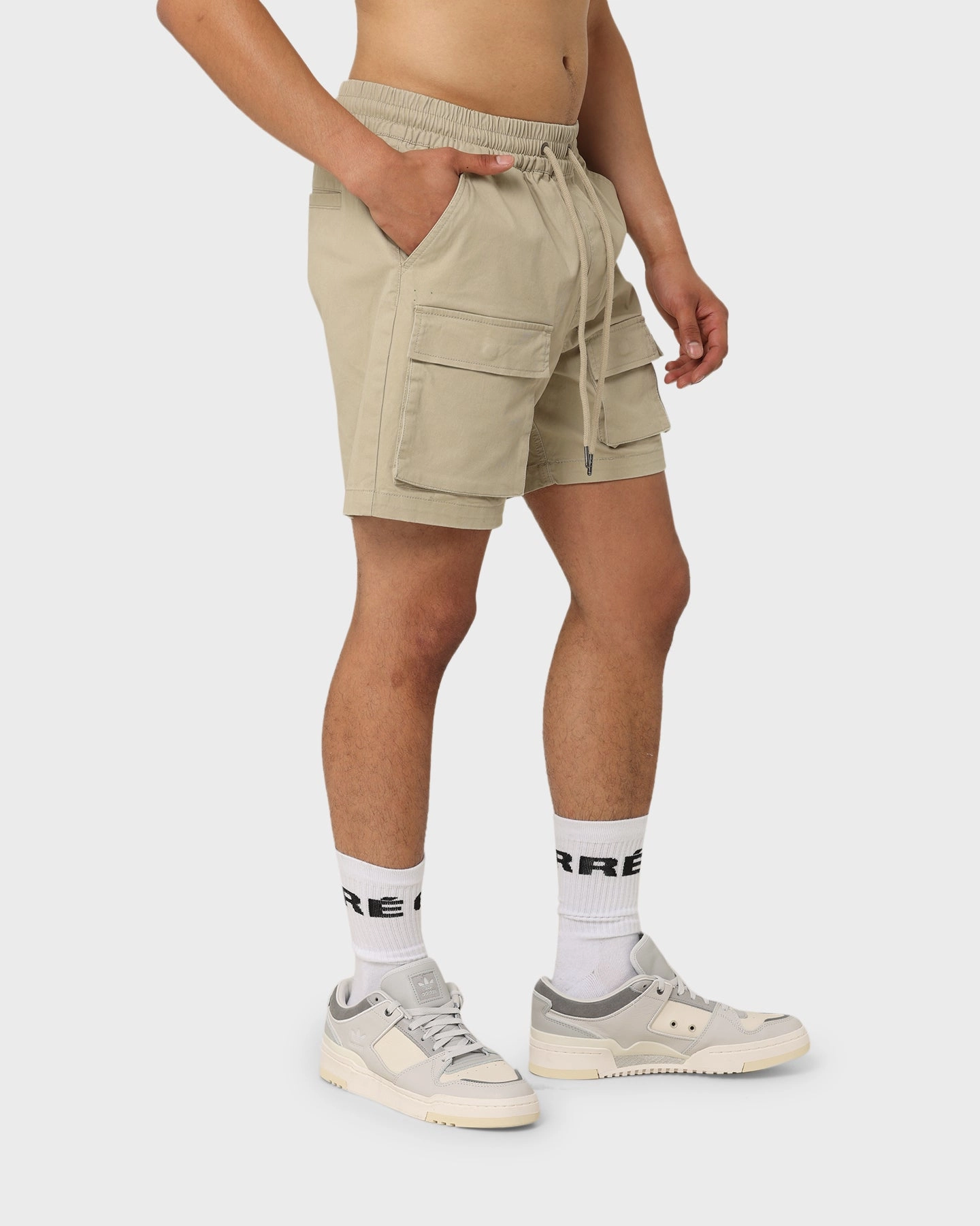 Carr?? Construct Cargo Shorts Stone Tapered leg stain - resistant