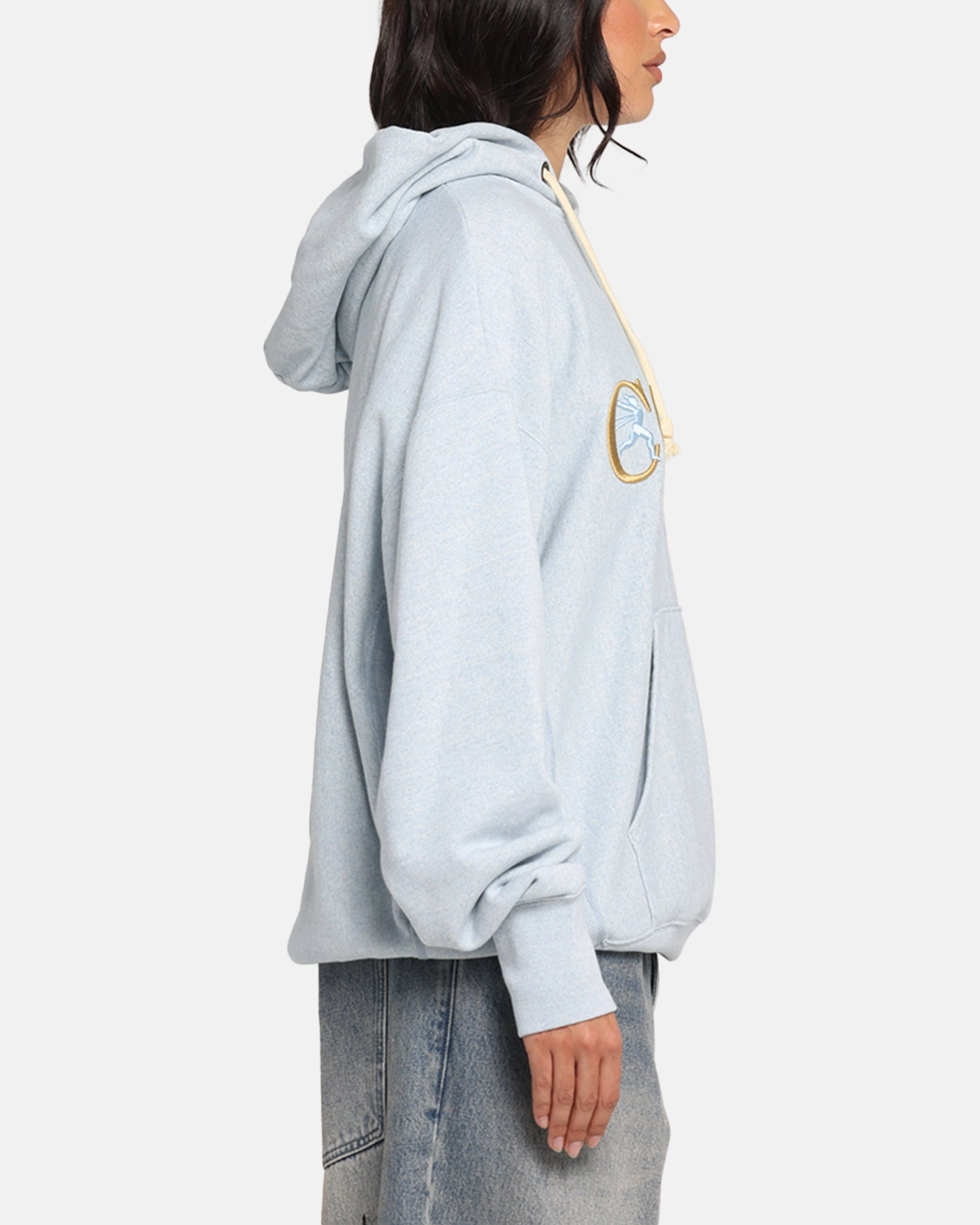 gardening wear Champion Vintage Logo Sweatshirt Hoodie Oxford Grey Heather