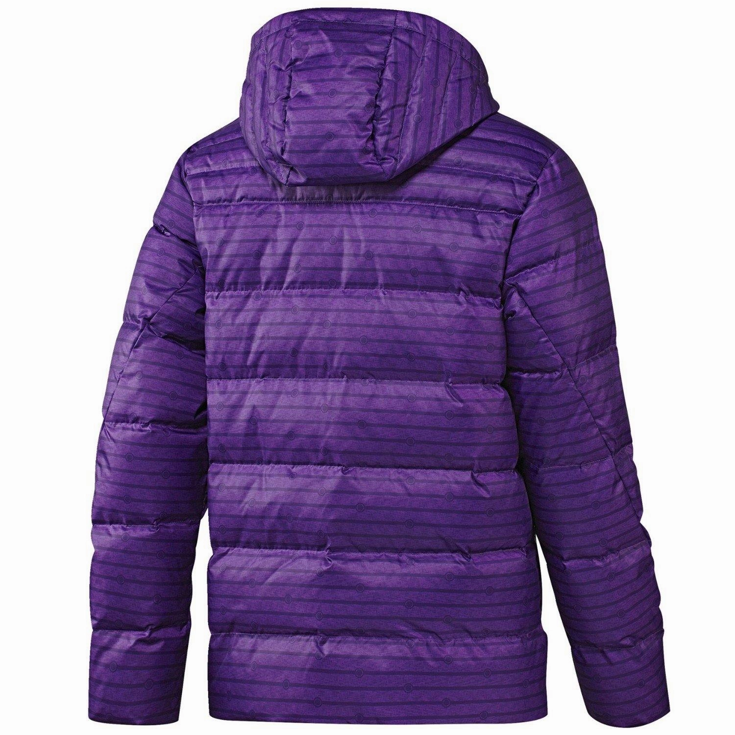 Real Madrid soccer purple training bench padded jacket 2016/17 - Adidas Sporty Chic