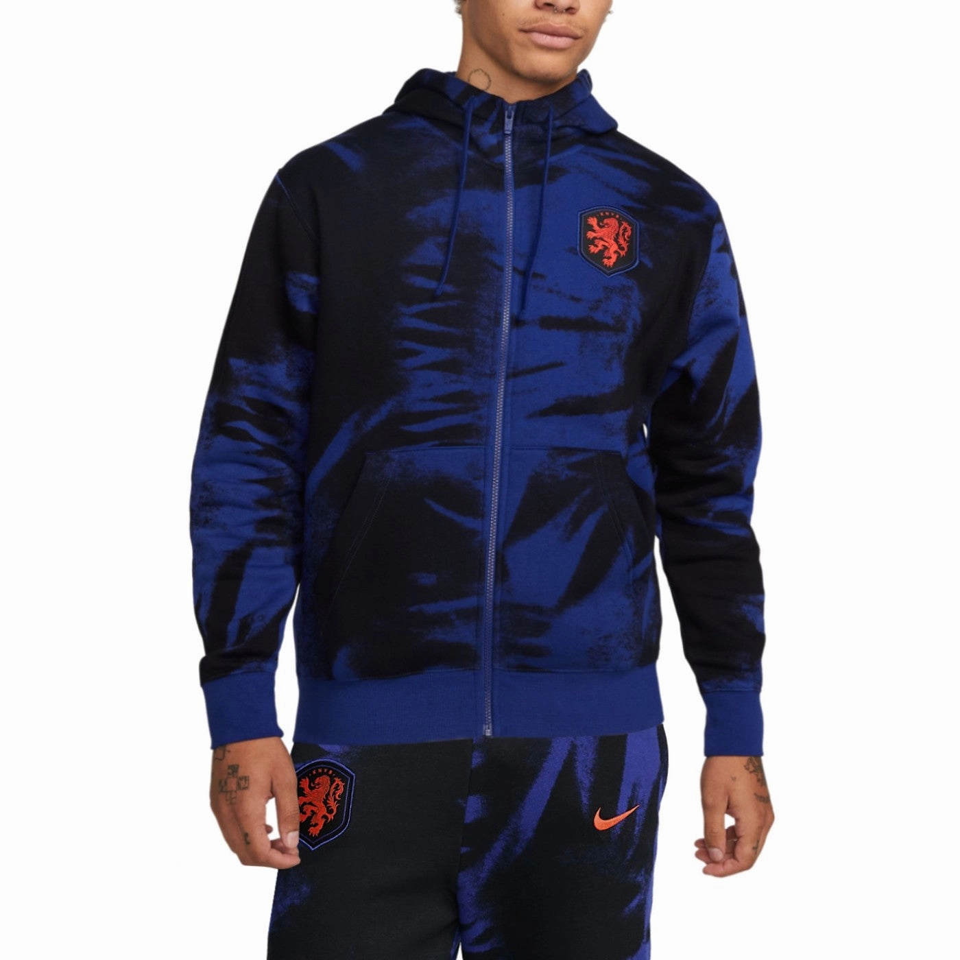 Netherlands blue/black camo Casual fleece tracksuit 2022/23 - Nike Generic options fantasy