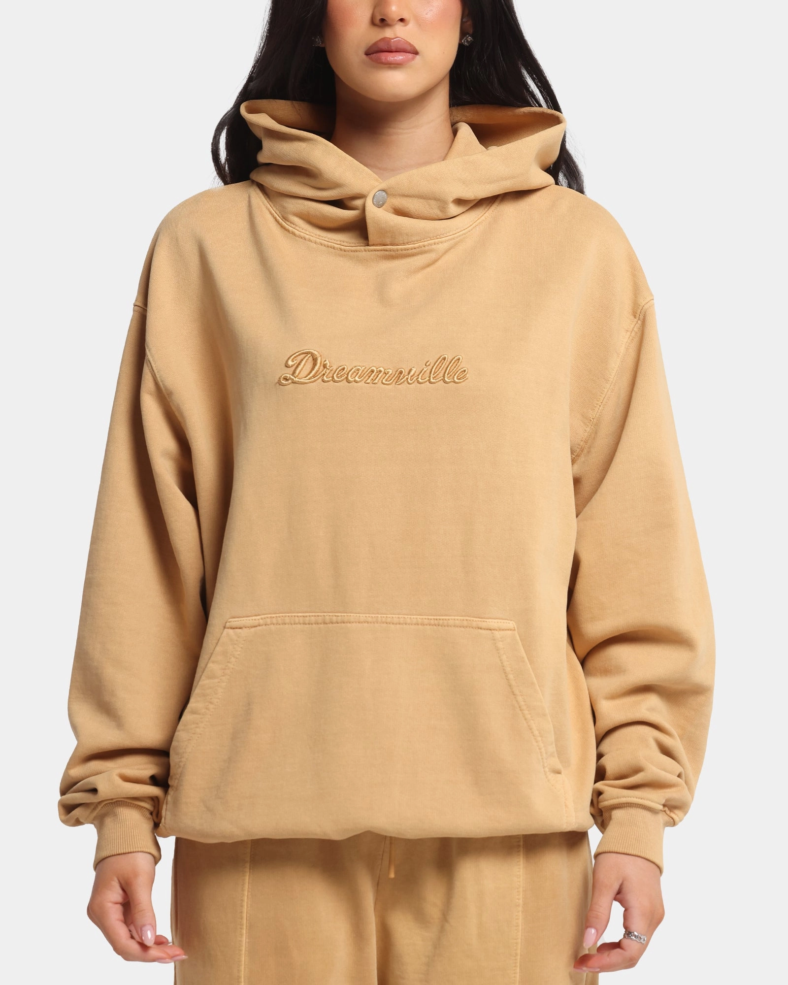 Dreamville Tonal Hoodie Sand Wash Minimalist Lifestyle