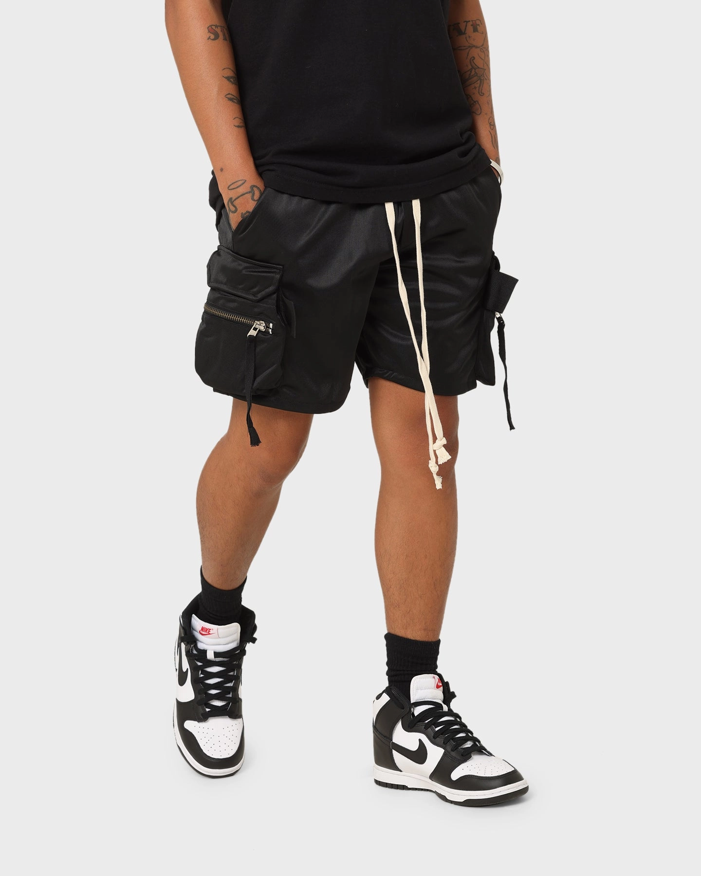 MNML Tactical Cargo Shorts Black Game Day