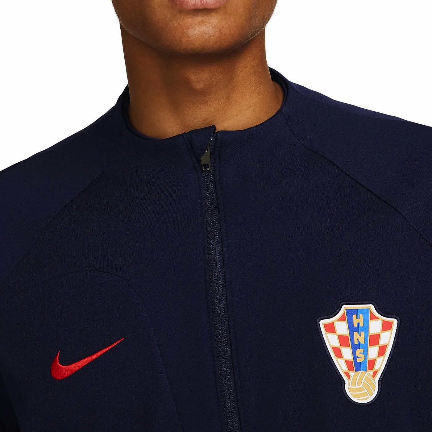Croatia pre-match presentation Soccer jacket 2022/23 navy - Nike Free Motion Engineering DoubleLayered Elastication