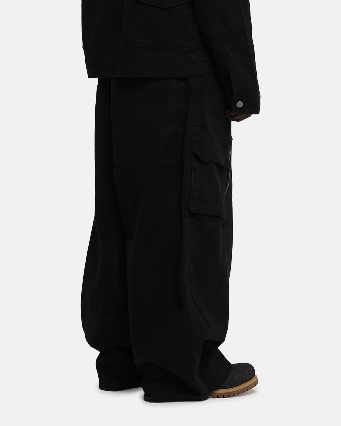 Modular Pocket System Loiter Combat Cargo Pants Washed Black