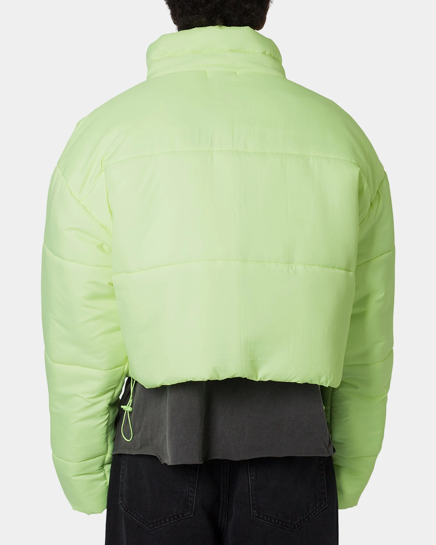 MNML Cropped Puffer II Jacket Green Silicone Grip Trim